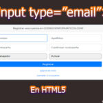 input type=”email”