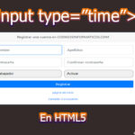 input type=”time”