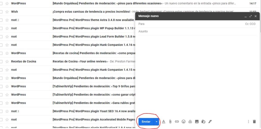 como programar la hora de envío de un correo en gmail