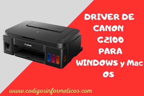Descargar Driver de Canon G2100