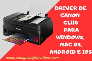 Descargar Driver de Canon G4110