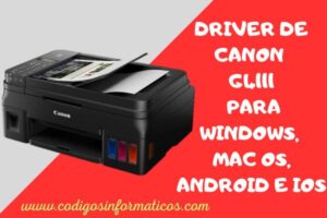 Descargar Driver de Canon G4111