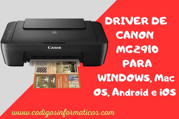 Descargar Driver de Canon MG2910
