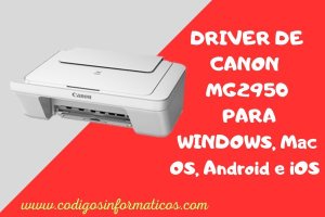 Descargar Driver de Canon MG2950