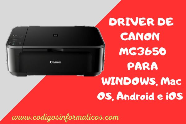 Descargar Driver de Canon MG3650