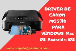 Descargar Driver de Canon MG5710