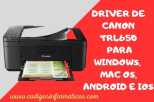 Descargar Driver de Canon TR4650