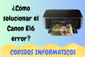 canon e16 error