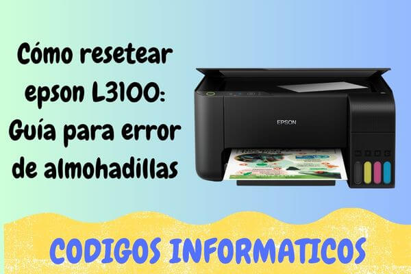 resetear epson L3100