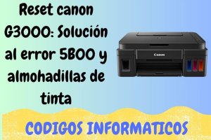 Reset canon G3000