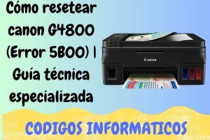 resetear canon G4800