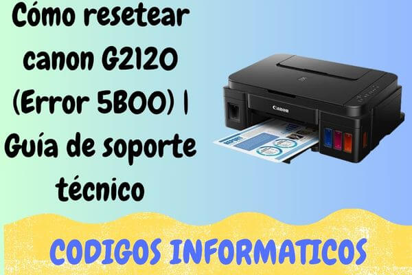 resetear canon G2120
