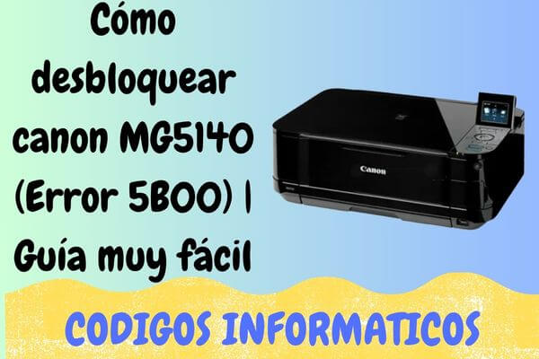 reset canon MG5140