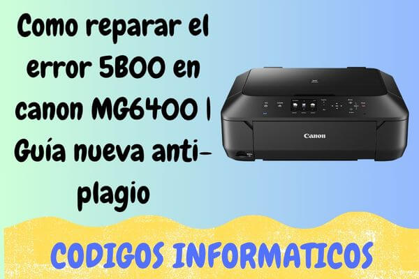 reset canon mg6400