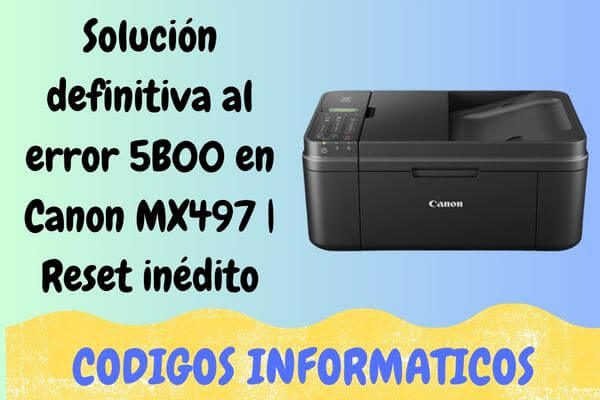 reset canon mx497