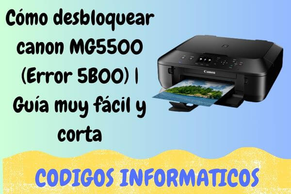 reset canon mg5500